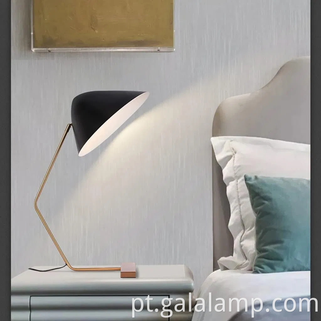 Lâmpada de mesa led nórdica elegante para decoração moderna do quarto